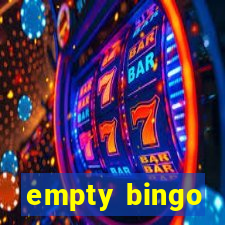 empty bingo