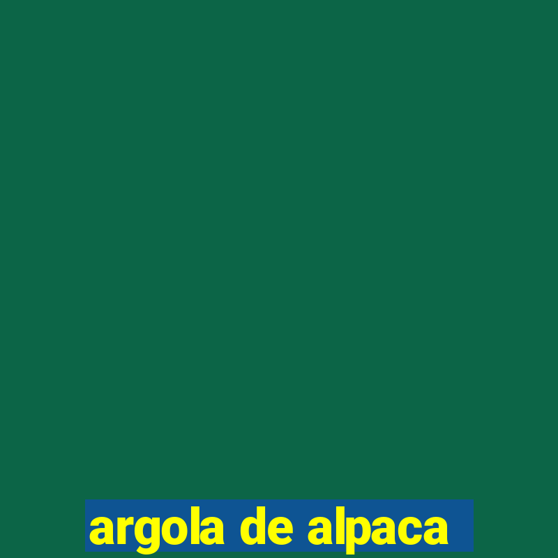 argola de alpaca