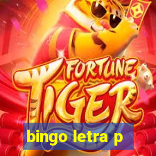 bingo letra p