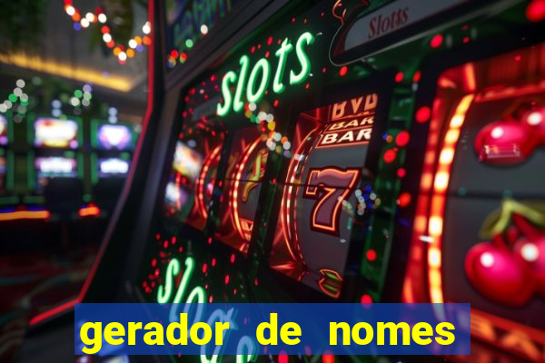 gerador de nomes para jogos