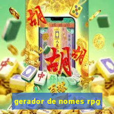 gerador de nomes rpg