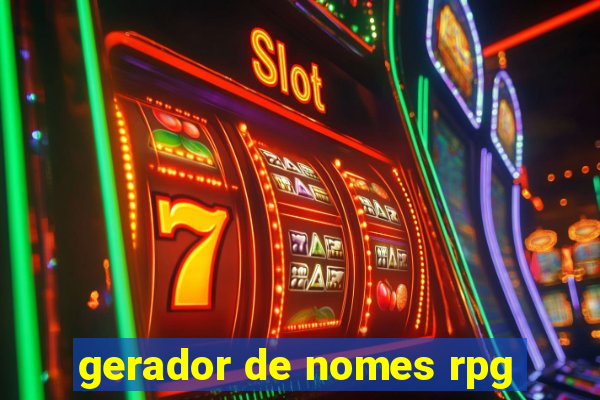 gerador de nomes rpg