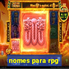 nomes para rpg