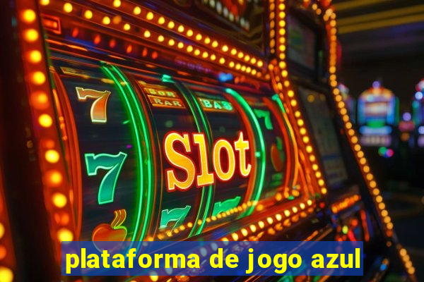 plataforma de jogo azul