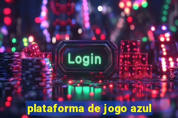 plataforma de jogo azul