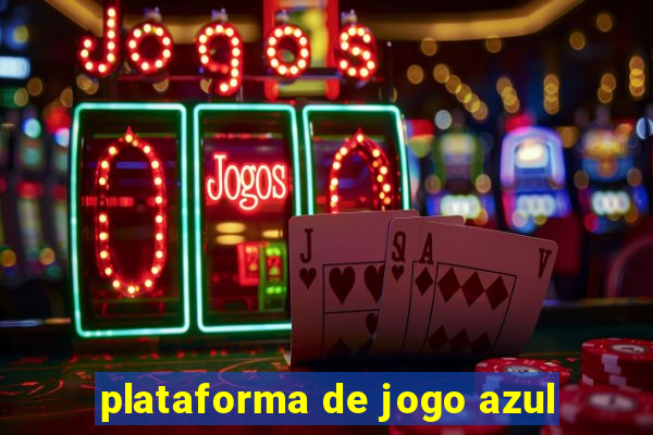 plataforma de jogo azul