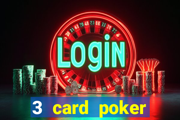 3 card poker casino game