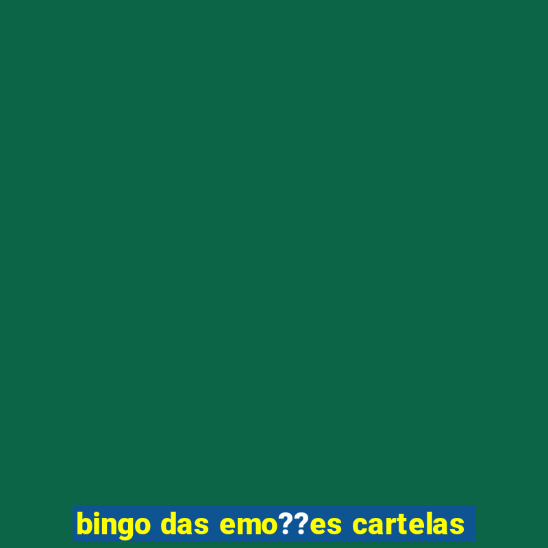 bingo das emo??es cartelas