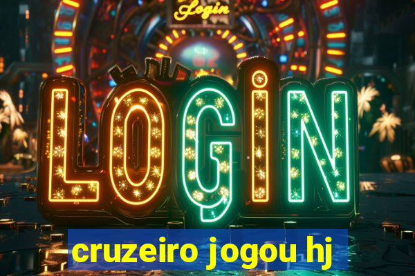 cruzeiro jogou hj