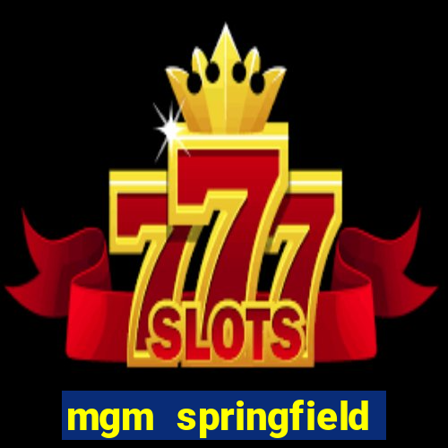 mgm springfield slot payout percentage