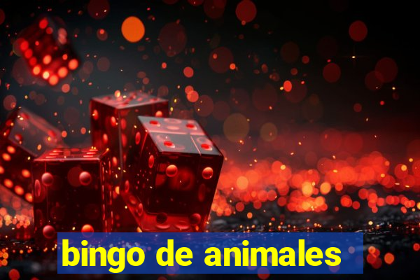 bingo de animales