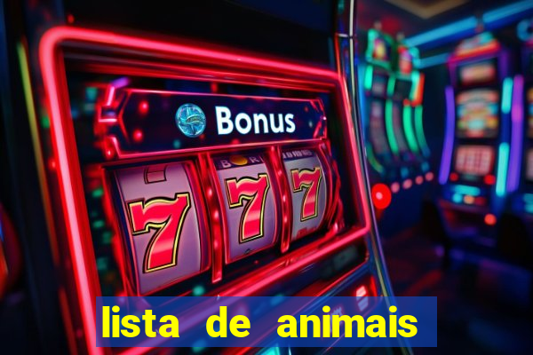 lista de animais em inglês pdf