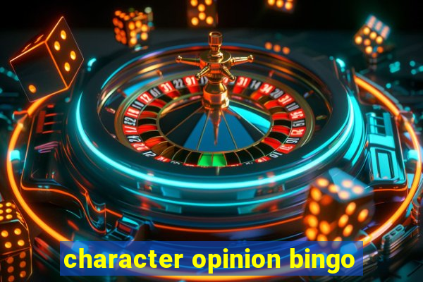 character opinion bingo