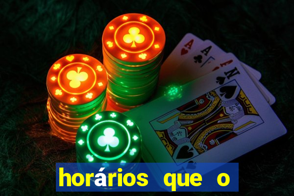 horários que o fortune dragon paga