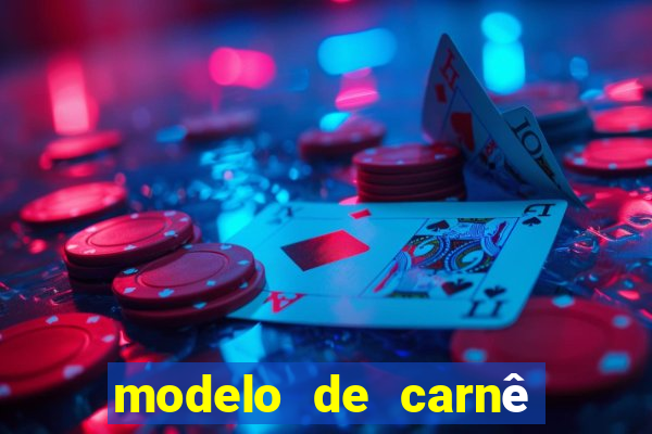 modelo de carnê de pagamento word