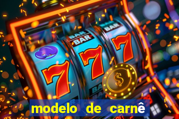 modelo de carnê de pagamento word