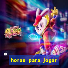 horas para jogar fortune tiger