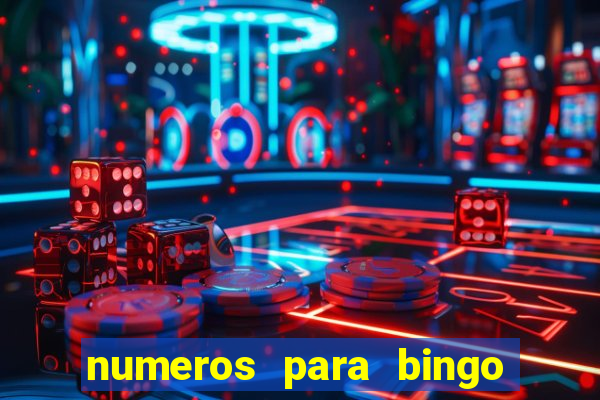 numeros para bingo de 1 a 90