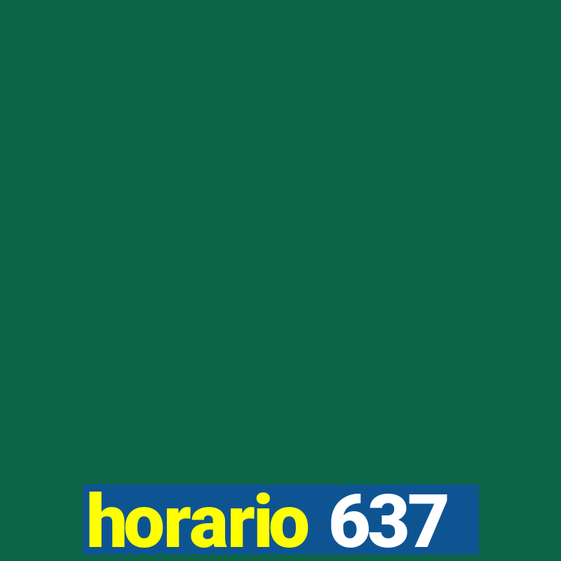 horario 637