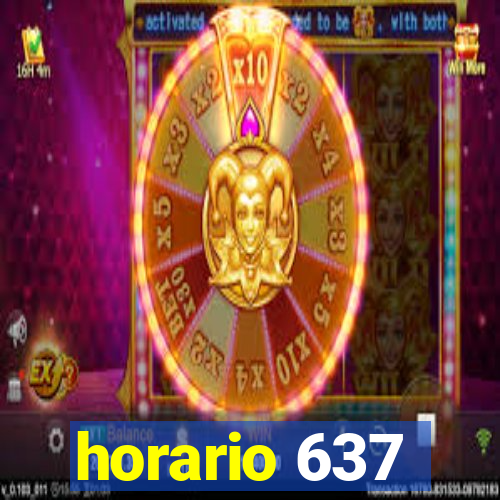 horario 637