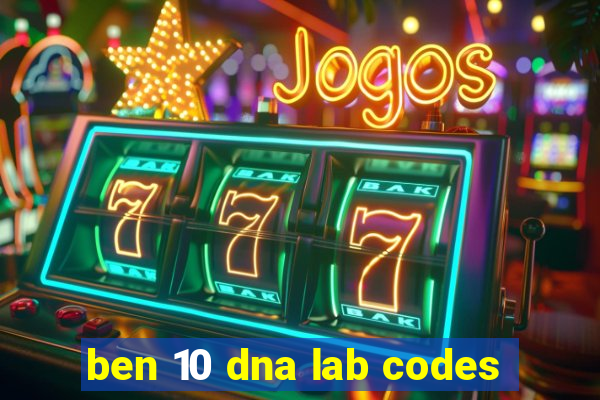 ben 10 dna lab codes