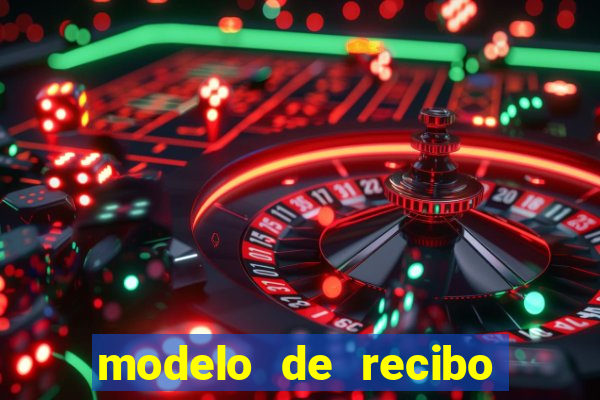 modelo de recibo de pagamento autonomo