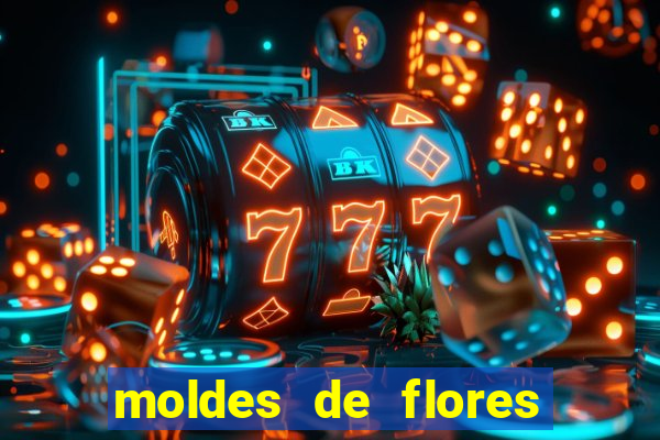 moldes de flores gigantes para imprimir