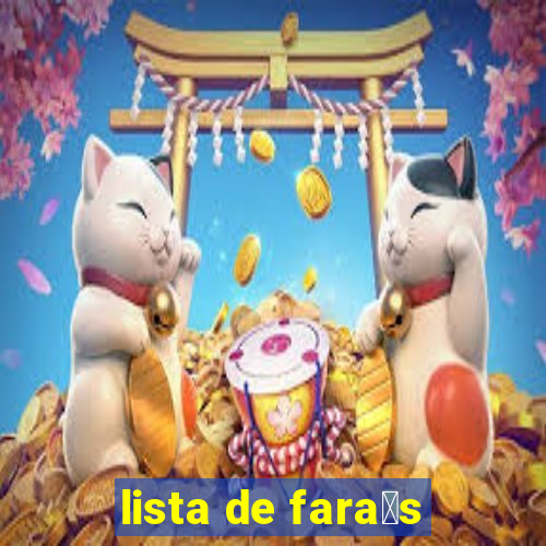 lista de fara贸s