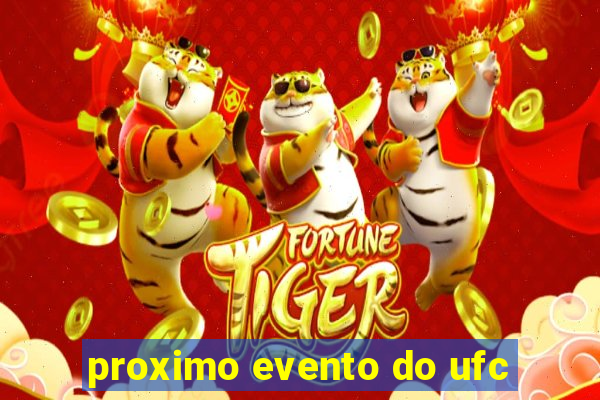 proximo evento do ufc