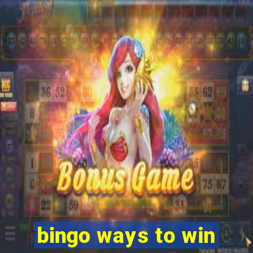 bingo ways to win