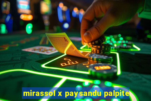 mirassol x paysandu palpite