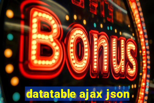 datatable ajax json