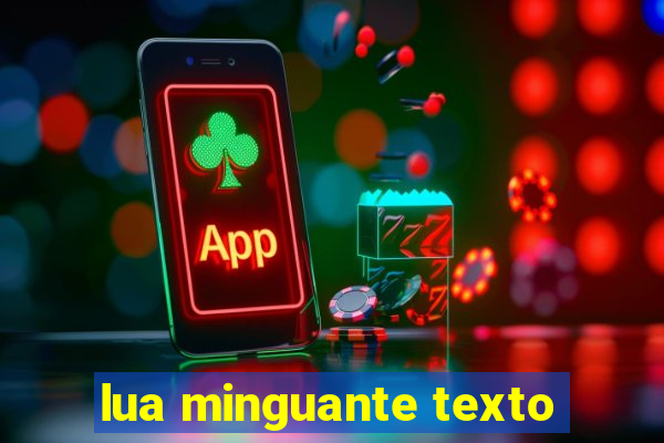 lua minguante texto