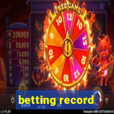 betting record