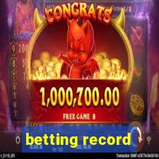 betting record