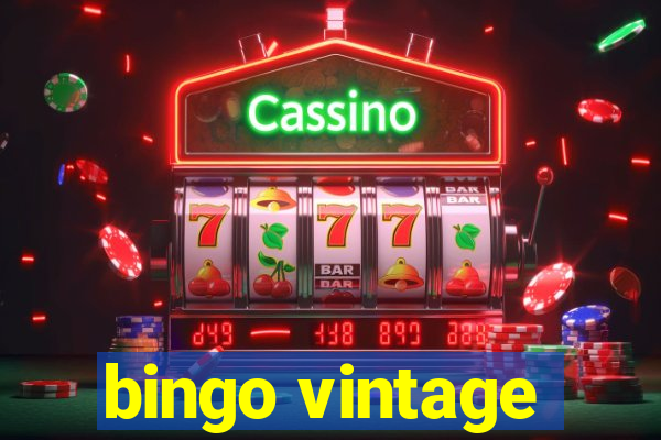 bingo vintage