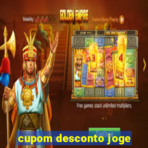 cupom desconto joge