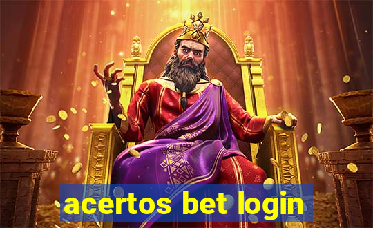 acertos bet login