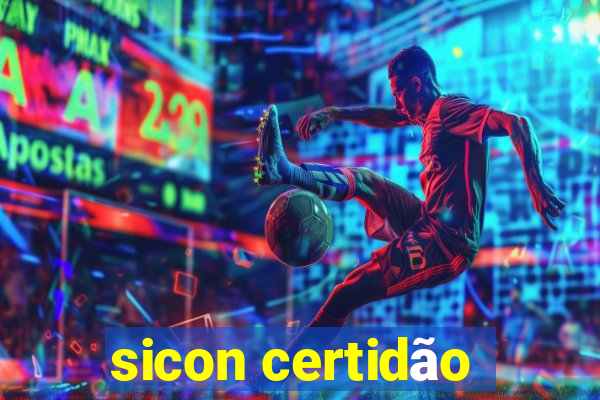 sicon certidão