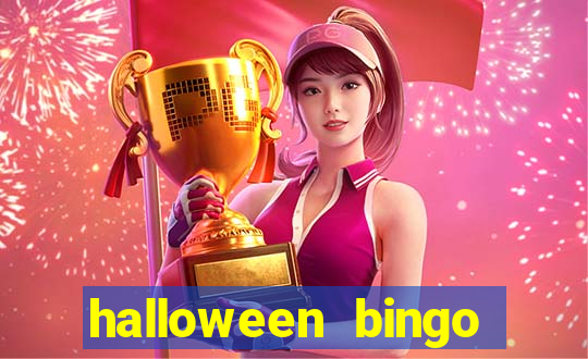 halloween bingo cards with numbers