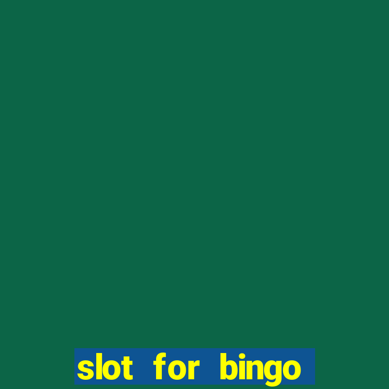 slot for bingo penghasil saldo dana