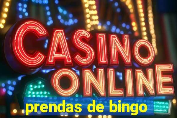 prendas de bingo