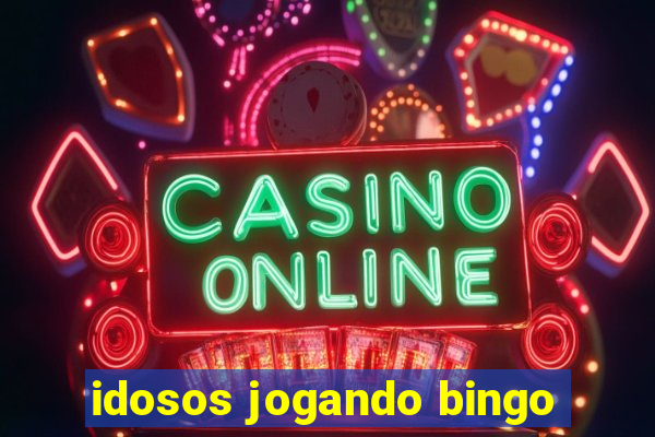 idosos jogando bingo