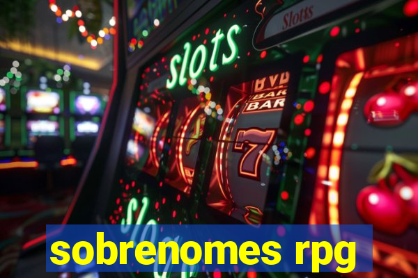 sobrenomes rpg