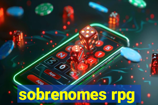 sobrenomes rpg