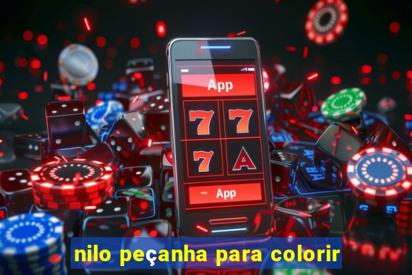 nilo peçanha para colorir