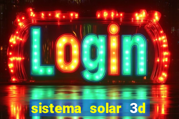 sistema solar 3d em movimento