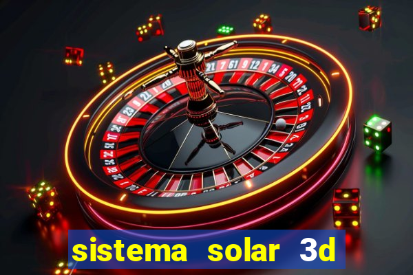 sistema solar 3d em movimento