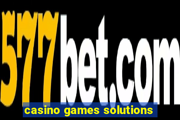 casino games solutions