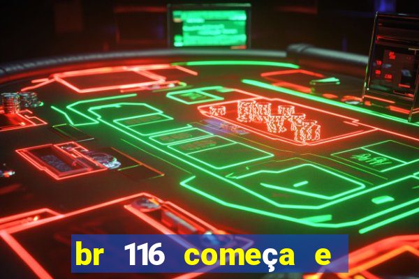 br 116 começa e termina onde